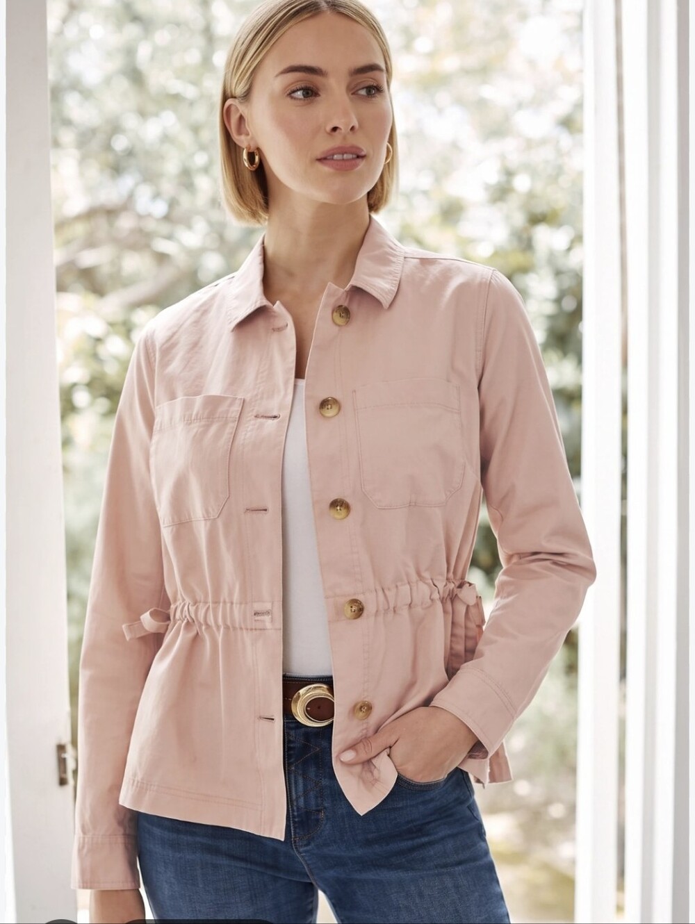 Banana Republic Peach Cardigan